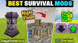 Top 5 BEST Survival Mods For MCPE (1.21+) 🔥 Best Mods For Minecraft PE 