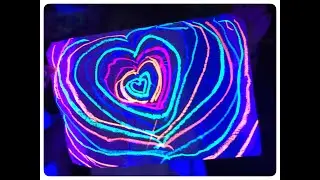 Neon Hearts Inspired by Keith Haring