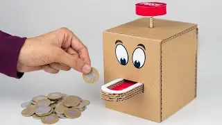 DIY Cardboard Coin Bank 💰 | Easy Handmade Money Box at Home