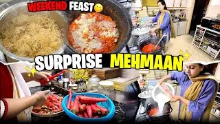 Weekend Family Routine | Surprise Guests, Special Feast & Peaceful Home Vibes