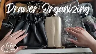 ASMR | Organizing My Dresser (Bags, Belts, Hats) | Soft Spoken, Show and Tell, Lofi ASMR