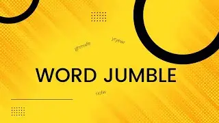 How to... Word Jumble