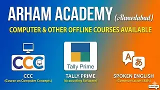 Tally Prime Account and Other Offline Courses in Ahmedabad - Arham Academy  #education #ahmedabad 