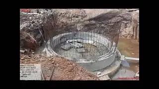 Intake well construction step wise and flood