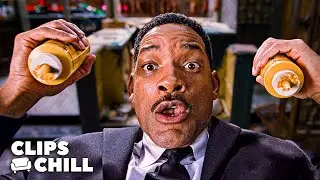 Will Smith Destruye a los Alien&iacute;genas con... Mostaza? | Hombres de Negro 3
