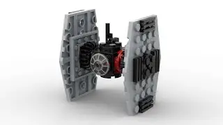 Lego 30276 First Order Special Forces TIE Fighter Speed Build Studio Bricklink LDD by PLegoBB