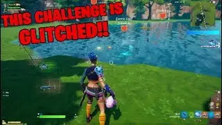 This Challenge is GLITCHED!! *Catch Zero point fish or Vendetta flopper by fishing*