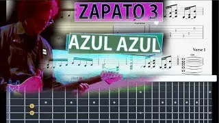 (Best Guitar Lesson) Zapato 3 - azul azul (Distortion)