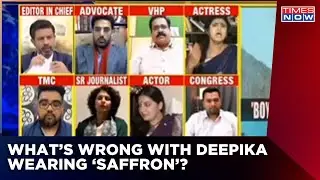 What's Wrong With Deepika Padukone Wearing Saffron Colour, Panelist Asks | Pathan Controversy
