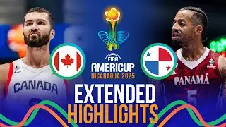 Canada 🇨🇦 vs Panama 🇵🇦 | Extended Highlights | FIBA AmeriCup 2025