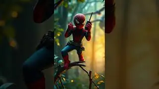 Tiny Heroes Save the Day! 🛠️ Mini Spider-Man Battles Giant Eagle in Magical Forest 🍄