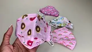 Cute & Comfortable Reusable Face Mask for Kids - Pink Unicorn Donut Design
