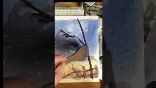 How to paint summer meadow #watercolor #shorts #painting #arttutorial #watercolortutorial #artist