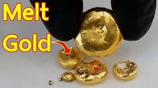 How to melt gold with a crucible use Borax Super easy