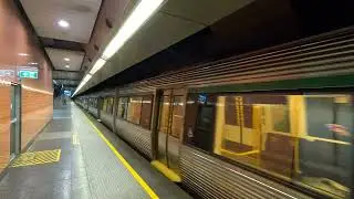 transperth A series departing Perth underground