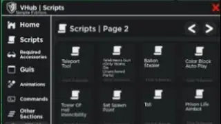 Vhub Script Showcase Best Hub Have Fe hydrogen and fluxus