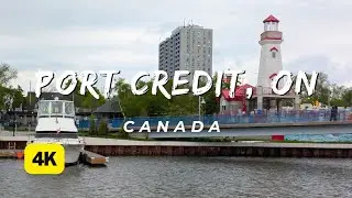 4K Relaxing Port Credit, Mississauga Ontario, Canada | Walking Tour, Things To Do