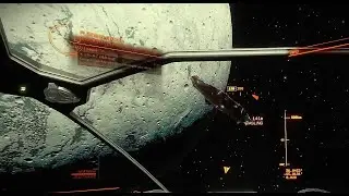 Possible Dark Wheel's member??? Unknown ship on Gas Giant's 8th moon | Elite Dangerous