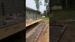 Caulk man cutting stairs! #deck #landscaping #satisfying #construction #diy #inspiration #work