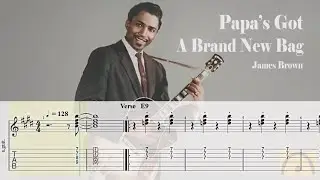 Papa&rsquo;s Got a Brand New Bag - James Brown | Backing track | Guitar Tab