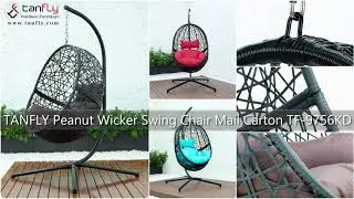 TANFLY Peanut Wicker Swing Chair Mail Carton Design TF-9756KD