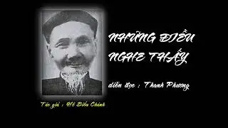 NHỮNG ĐIỀU NGHE THẤY của Hồ Biểu Ch&aacute;nh, diễn đọc Thanh Phương