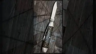 Винтажный складной нож Kutmaster - ремонт сломанного кончика - замена профиля и чистка.