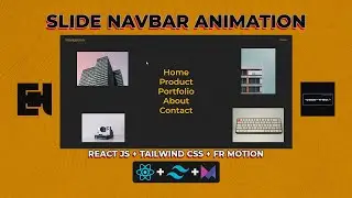 Slide navbar animation with framer motion | React js  + Fr motion + Tailwind css