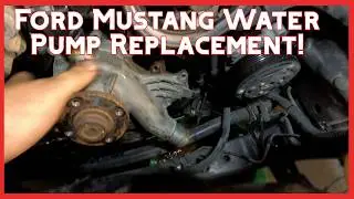 Замена водяного насоса Ford Mustang 4.0 V6 | Устранение течи охлаждающей жидкости 2005-2010