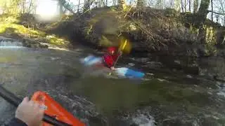 Kayaking River Kent, Cumbria, UK in Liquid Logic Flying Squirrel