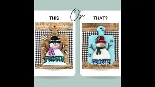 Vintage Snowman and Breadboard DIY Ornament