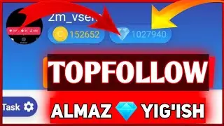 INSTAGRAM NAKRUTKA// TOPFOLLOW ALMAZ 💎 YIG'ISH HAMMA SIRLARI OCHILDI // NAKRUTKA