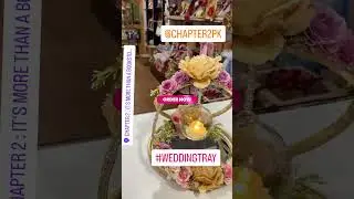 Romantic Wedding Tray with LED Candle & Mirror Base | Floral Ring Tray | Chapter2PK 💐✨