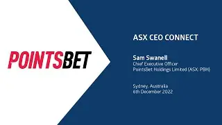 ASX CEO Connect December 2022 - PointsBet Holdings Limited (ASX: PBH)