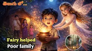 Fairy Helped a Poor Family ✨ | Magical Telugu Story | Shaju Tales
