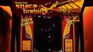 Space Firebird Arcade Cabinet MAME Gameplay w/ Hypermarquee