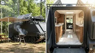 Building a House Inside an Armored M113 in the Forest (Full ASMR Process).