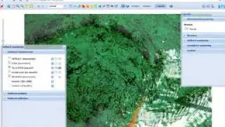 FLOREO MapServer app - demonstration of the snow monitoring functions