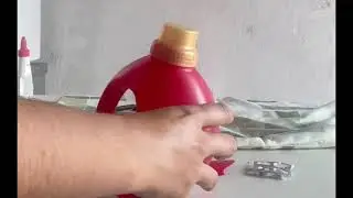 Elefante feito com garrafa de amaciante