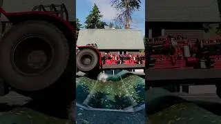 Truck Tow Tractor Pulling vs Reverse Speed Bumps #beamngdrive #beamng #shorts #beamngcrashes #trucks