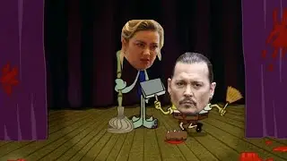 Johnny Depp and Amber Turd in Spongebob's Culture Shock!