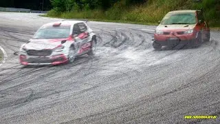 p5- Kubiak Megane RS #vs Marczyk &Scaron;koda Fabia RS Rally2 - SuperOES 6 Runda Tor Kielce 17-06-2023