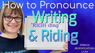 How to Pronounce Writing and Riding (Flap T and D in American English)