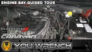 Обзор моторного отсека (основные компоненты) &mdash; Dodge Grand Caravan (3.6 V6 2011-2021)