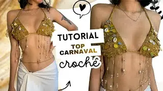 PASSO A PASSO TOP carnaval em croch&ecirc; 