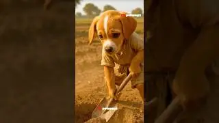 How Little Puppy 🐶 Grows Grapes #ai #pet #pets #petlover #dog #puppy #moralstories