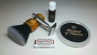 Бритье. DScosmetic brush, Wholly Kaw Merchant of Tobacco, ATT M2 razor, Bolzano