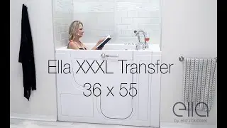 XXXL Transfer Walk-In Tub with Door: Wheelchair Access Bathing for Handicapped | Ella's Bubbles