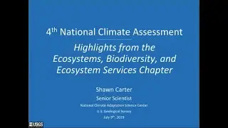OneNOAA Science Seminars NCA4 Vol. II: Ecosystems, Agriculture, & Rural Communities