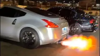 FULL TOMEI EXHAUST 370Z COMPILATION *CRAZY FLAMES*
